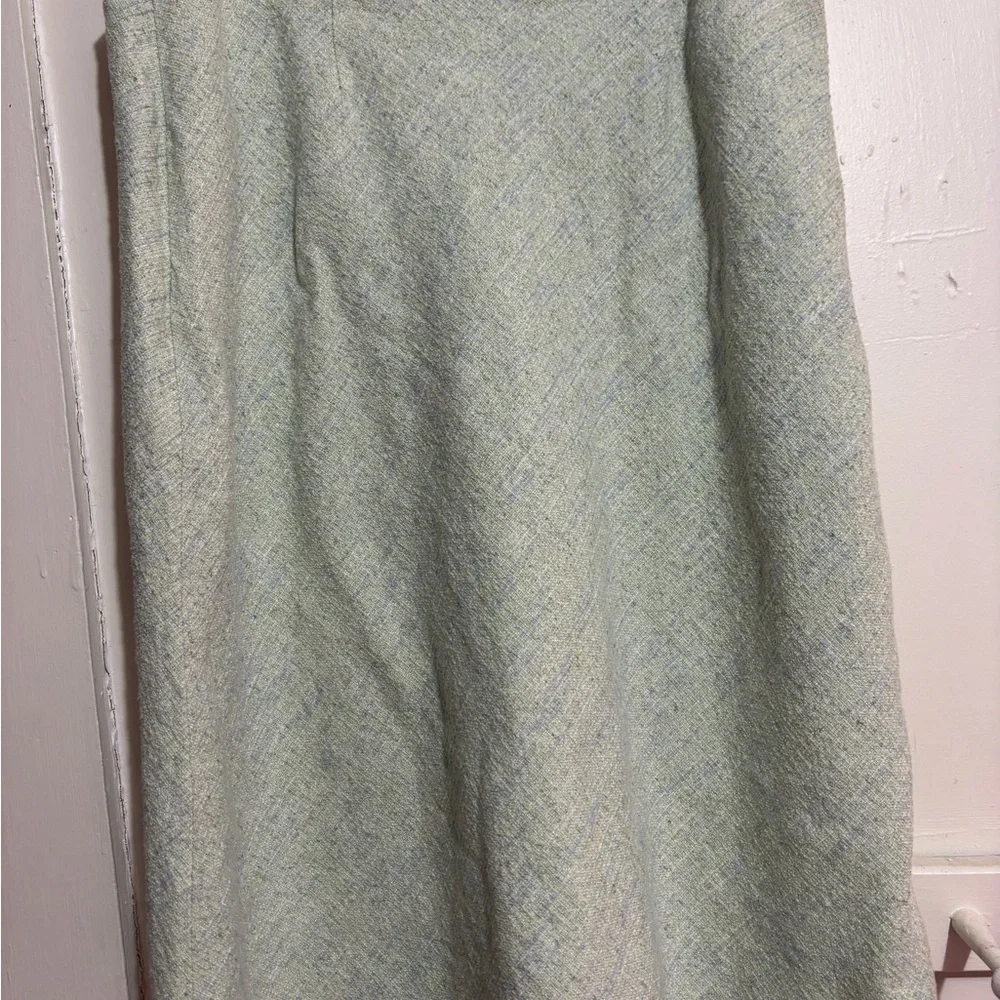 Kate Hill green tweed skirt size 12 see photos - Picture 2 of 5